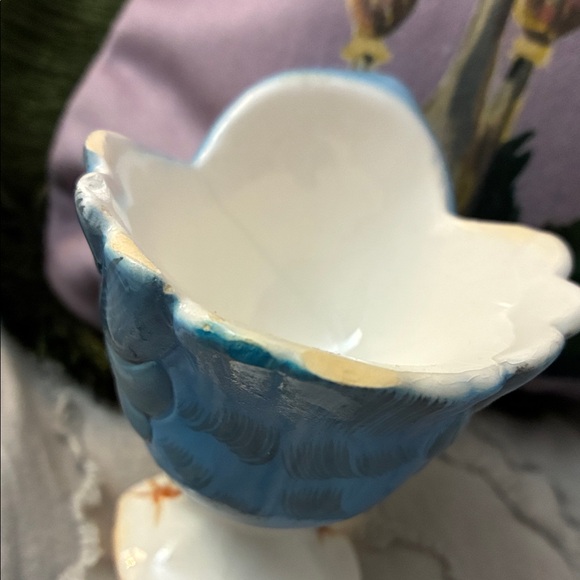 Vintage Geo Lefton Whimsical Blue and Yellow Bird Figurine Set - Picture 8 of 9